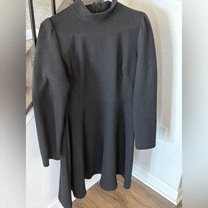 Gal Meets Glam Elegant Black Long Sleeve Dress